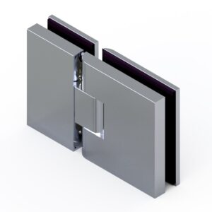 82431_31 NEXT HS Duschtürbeschlag G-G 180° • DIN-links • Basismaterial: Messing • Oberfläche: glanzverchromt • beidseitig öffnend • für 8 & 10 mm ESG (Standard) // NEXT HS Shower door hinge g-g 180° • EN-left • base: brass • finish: bright chrome • double action • for 8 & 10 mm tempered glass