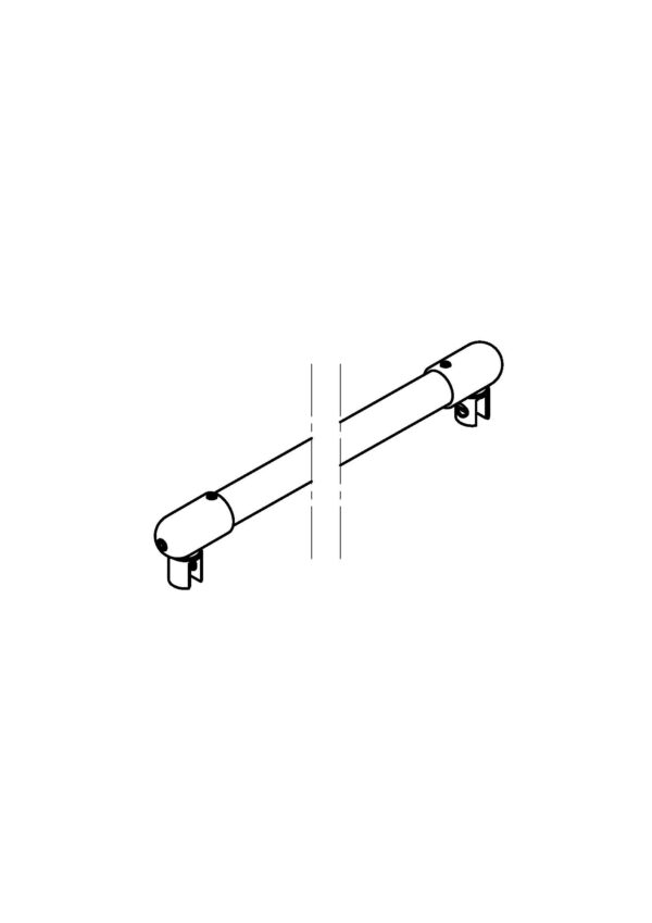 Stratego  Stabilisationsstange  Glas-Glas • Basismaterial: Messing  • Fixlänge: 1500 mm Ü B E R L Ä N G E• beliebig kürzbar • für 8 mm ESG – Bild 2
