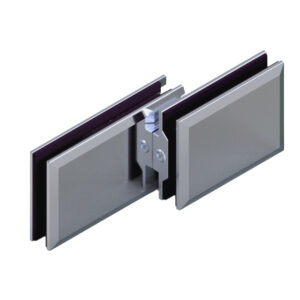 06150_55 MILANO Duschtürbeschlag G-G 180° überlappend, • Basismaterial: Messing • Oberfläche: Nickel gebürstet (Edelstahloptik) • beidseitig öffnend • stufenlos einstellbare Nulllage • für 8 mm ESG (Standard) // Shower door fitting G-G 180° overlapping, • Base material: brass • Finish: brushed nickel   (Stailess steel effect) • Opens from both sides • Continuously adjustable zero position • For 8 mm tempered glass (standard)