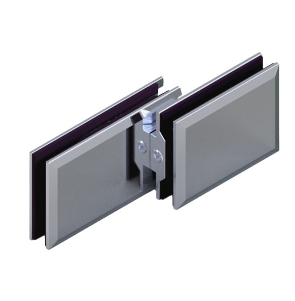 06150_55 MILANO Duschtürbeschlag G-G 180° überlappend, • Basismaterial: Messing • Oberfläche: Nickel gebürstet (Edelstahloptik) • beidseitig öffnend • stufenlos einstellbare Nulllage • für 8 mm ESG (Standard) // Shower door fitting G-G 180° overlapping, • Base material: brass • Finish: brushed nickel   (Stailess steel effect) • Opens from both sides • Continuously adjustable zero position • For 8 mm tempered glass (standard)