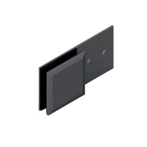 06811_65 MILANO Längsverbinder G-W 180° • Basismaterial: Messing • Oberfläche: ONYX schwarz matt • für 8 mm ESG