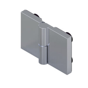 08432_55 WELLNESS HS CL Duschtürbeschlag G-G 180° • DIN links, außen öffnend • Basismaterial: Messing • Oberfläche: Nickel gebürstet (Edelstahloptik) • für 8 mm ESG (Standard) // WELLNESS HS CL Shower door hinge g-g 180° • EN-left, opens outwards • base: brass • finish: brushed nickel (stainless steel look) • for 8 mm tempered glass