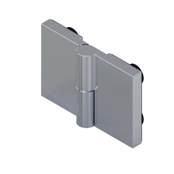 08432_55 WELLNESS HS CL Duschtürbeschlag G-G 180° • DIN links, außen öffnend • Basismaterial: Messing • Oberfläche: Nickel gebürstet (Edelstahloptik) • für 8 mm ESG (Standard) // WELLNESS HS CL Shower door hinge g-g 180° • EN-left, opens outwards • base: brass • finish: brushed nickel (stainless steel look) • for 8 mm tempered glass