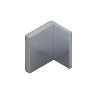 08481_55 WELLNESS HS CL Winkelverbinder G-W 90° • Basismaterial: Messing • Oberfläche: Nickel gebürstet (Edelstahloptik) • mit Langlochanschraubplatte nach außen • für 8 mm ESG (Standard) // WELLNESS HS CL Connector g-w 90° • base: brass • finish: brushed nickel (stainless steel look) • with slotted hole screw plate outside • for 8 mm tempered glass
