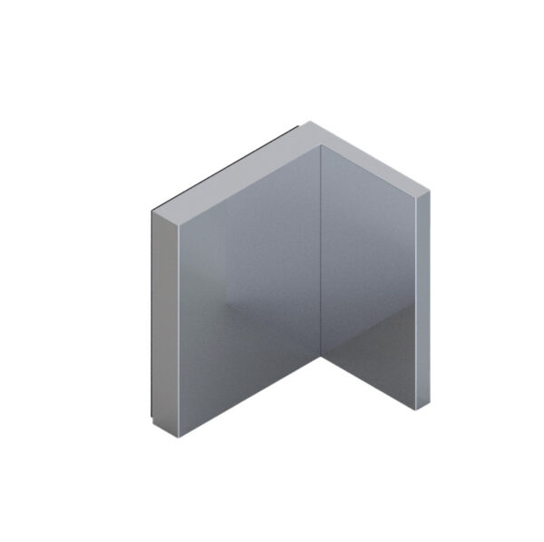 08481_55 WELLNESS HS CL Winkelverbinder G-W 90° • Basismaterial: Messing • Oberfläche: Nickel gebürstet (Edelstahloptik) • mit Langlochanschraubplatte nach außen • für 8 mm ESG (Standard) // WELLNESS HS CL Connector g-w 90° • base: brass • finish: brushed nickel (stainless steel look) • with slotted hole screw plate outside • for 8 mm tempered glass