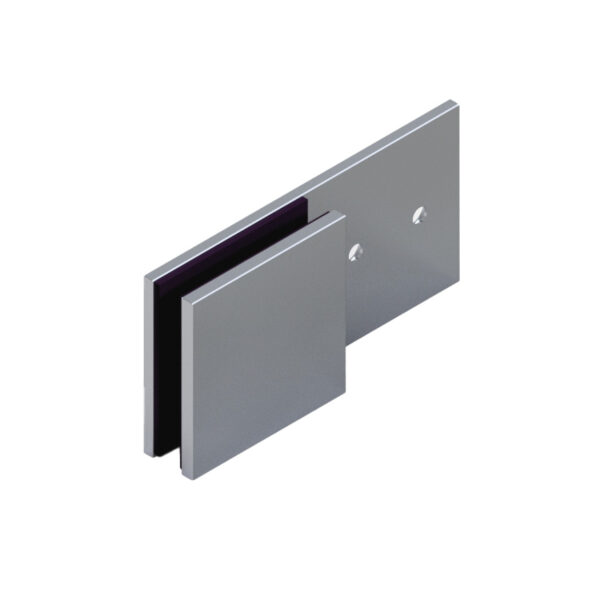 07192_55 MILANO PUR Längsverbinder G-W 180°, • Basismaterial: Messing • Oberfläche: Nickel gebürstet (Edelstahloptik) • für 8 & 10 mm ESG (Standard) // MILANO PUR Connector g-w 180° • base: brass • finish: brushed nickel (stainless steel look) • for 8 & 10 mm tempered glass