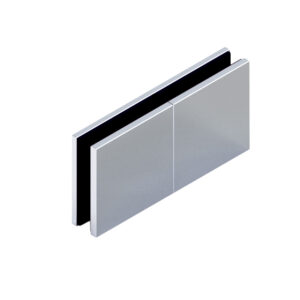 07194_31 MILANO PUR Längsverbinder G-G 180°, • Basismaterial: Messing • Oberfläche: glanzverchromt • für 8 & 10 mm ESG (Standard) // MILANO PUR Connector g-g 180° • base: brass • finish: bright chrome • for 8 & 10 mm tempered glass