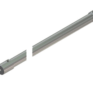67080_55 STRATEGO Stabilisationsstange Glas-Wand Fixlänge: 1000 mm • Basismaterial: Messing • Oberfläche: Nickel gebürstet (Edelstahloptik) • beliebig kürzbar • für 8 mm ESG // Stratego Accessories Support bar, g-w 90° Bar length 1000 mm