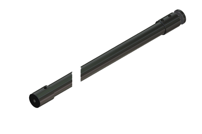 67088_65 Stratego Zubehör Stabilisationsstange, G-W 90° Bohrung im Glas Rohrlänge 1500 mm Für 8 mm ESG // Stratego Accessories Support bar, g-w 90° Drill hole in glass Bar length 1500 mm For 8 mm tempered glass