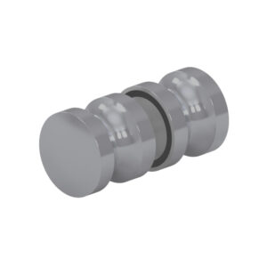 05008_55 Türgriff Ø 30 mm beidseitig, • für 6-12 mm ESG  • Basismaterial: Messing • Oberfläche: Nickel gebürstet  (Edelstahloptik) // Door handles Accessories ø 30 mm,  double-sided For 6 – 12 mm tempered glass