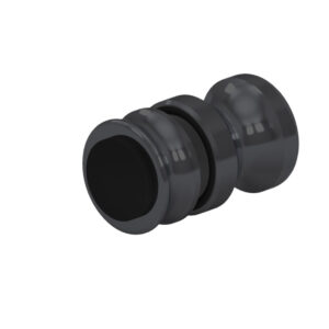 05008_65 Türgriffe Zubehör Ø 30 mm   beidseitig für 6-12 mm ESG  • Basismaterial: Messing • Oberfläche: ONYX schwarz matt