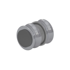 05014_ 55 Türgriffe Zubehör ø 35 mm,  beidseitig Mit Puffer beidseitig Basismaterial: Messing Oberfläche: Nickel gebürstet (Edelstahloptik)Für 6 – 12 mm ESG Basismaterial: Messing // Door handles Accessories ø 35 mm,  double-sided With buffer on both sides For 6 – 12 mm tempered glass Base material: Brass