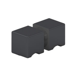 05030_65 Türgriff 30 x 30 x 30 mm,  beidseitig, eckige Form Basismaterial: Messing Oberfläche: ONYX schwarz matt für 6 – 12 mm ESG // Door handles Accessories 30 x 30 x 30 mm,  double-sided Square design For 6 – 12 mm tempered glass Base material: Brass